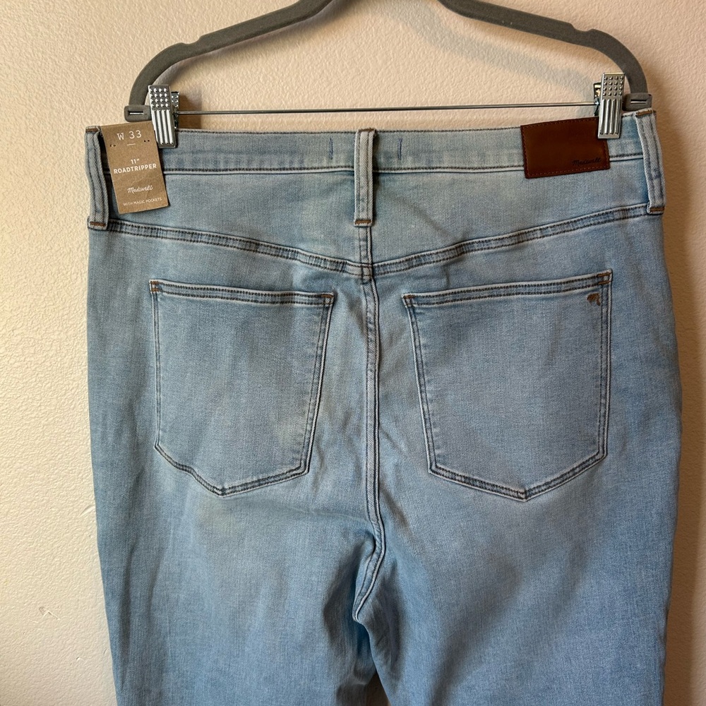 Madewell 11" High-Rise Roadtripper Authentic Jeans in Meade Wash size 33 - Picture 7 of 13